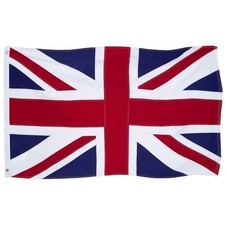 Vivid British Flag - Embroidered, Heavy Duty Cotton