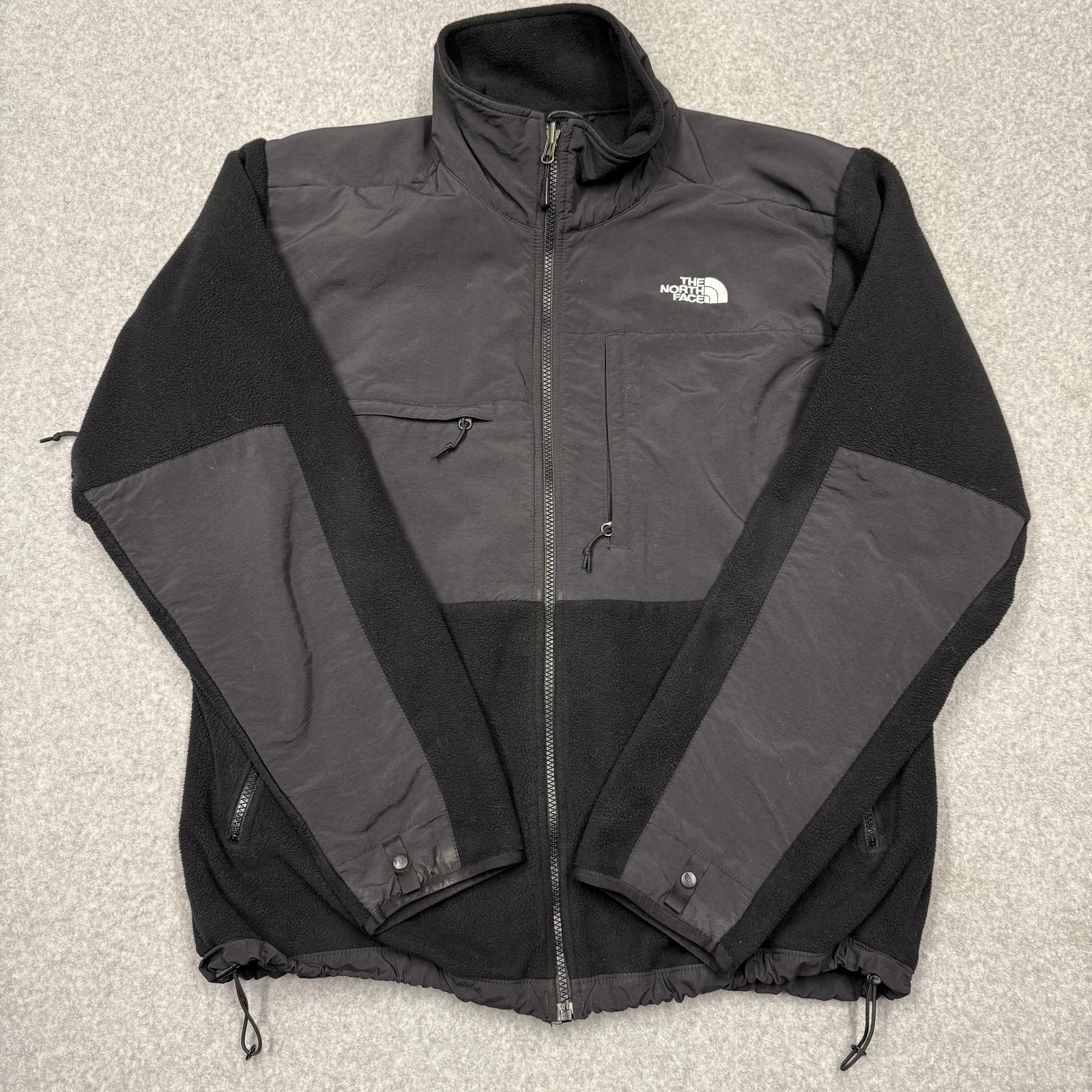 The North Face Denali Jacket Mens Large Black Polartec Fleece Full Zip Outdoor
