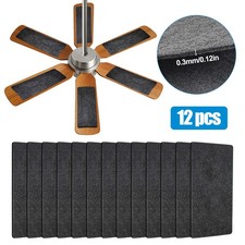 12x Ceiling Fan Filters Activated Carbon Fan Blade Air Filter Pads Dust Pet Odor