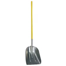 Westward 4Lvr5 No. 10 16 Ga Scoop Shovel, Aluminum Blade, 48 In L Yellow