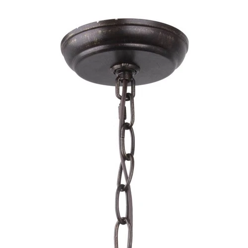 Crystorama Broche 21" Wide English Bronze Leaf and Vine Orb Chandelier - Picture 5 of 7