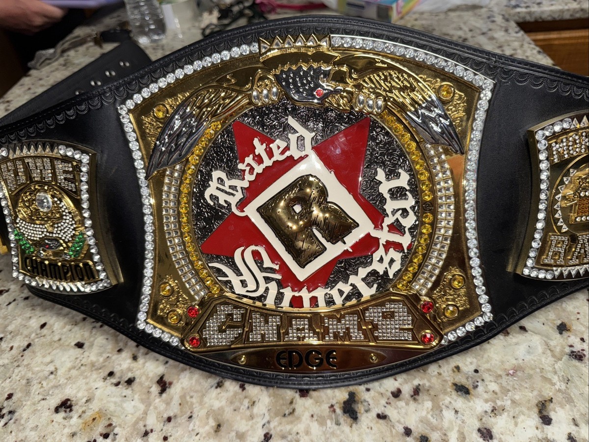 WWE RATED R SUPERSTAR spinner Championship Replica Title Belt Edge