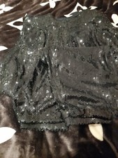 Hose und Weste Set, schwarz Pailletten, Gr.40...