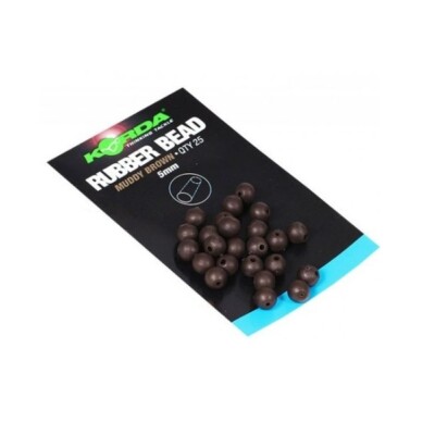 Korda Safe Zone Rubber Bead Brown - 4mm 25pcs