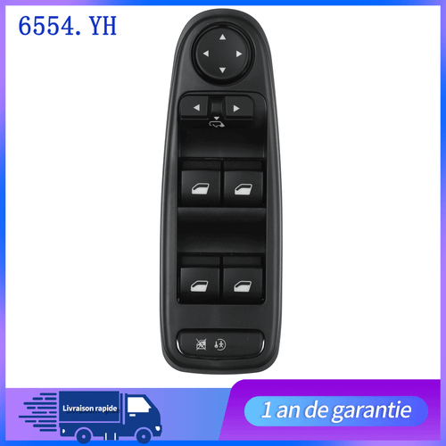 COMMANDE BOUTON LEVE VITRE AVANT POUR GAUCHE C4 PICASSO GRAND C4 PICASSO 6554YH - Picture 2 of 6