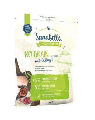 400g BOSCH Sanabelle No Grain Trockenfutter mit Geflgel fr Katzen  getreidefrei | eBay.de
