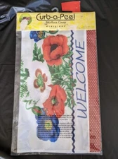 New - Curb-a-Peel Magnetic Spring Time Mailbox Cover Fabric- Birds on a Fence