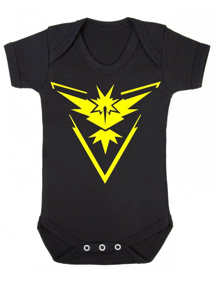 REALITY GLITCH Team Instinct BabyGrow - Funny Newborn Gift Baby BodySuit XMAS PRESENT CUTE GAME