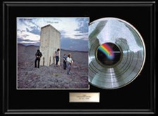 THE WHO WHO'S NEXT FRAMED ALBUM LP WHITE GOLD SILVER METALIZED RECORD RARE