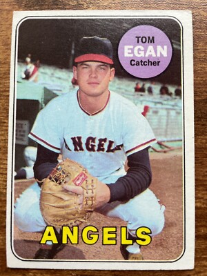 1969 Topps Baseball Card #407 Tom Egan California Angels VG/EX-EX