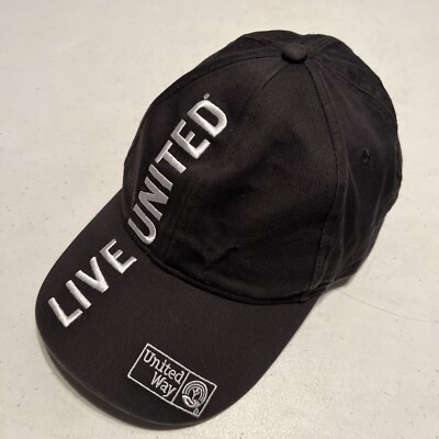 United Way Live United Hat Cap Adjustable Strap Back Gray Logo Ball Cotton Nice