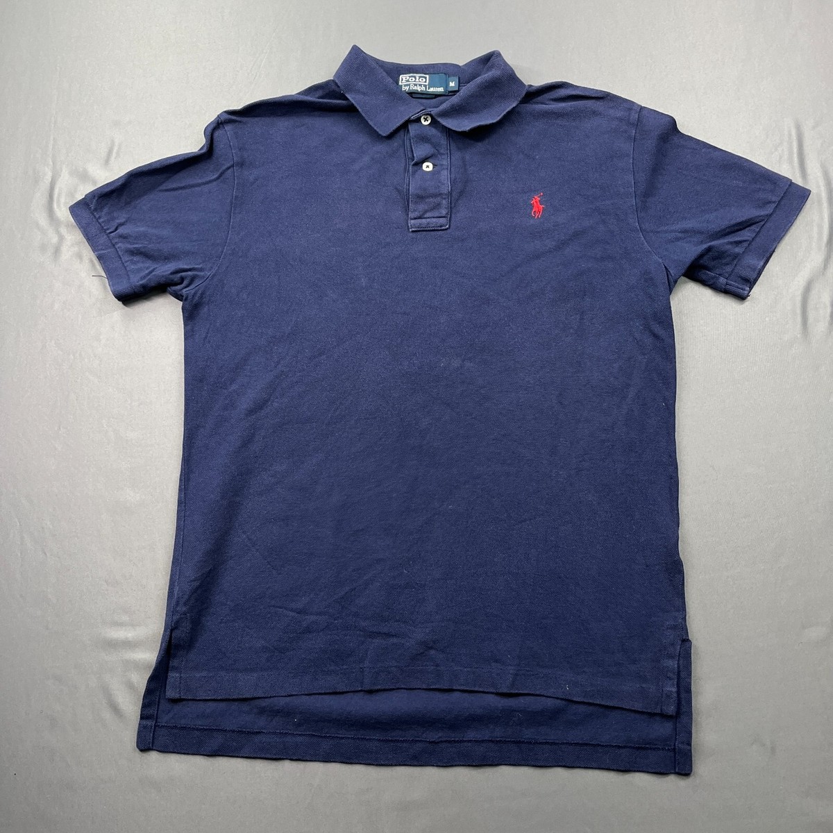 Polo Ralph Lauren Shirt Mens Medium Blue Polo Embroidered Pony