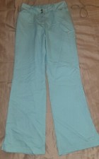 Barco Classic Cord Womens Medical Scrub Pants Blue Ice Xsmall. 4236