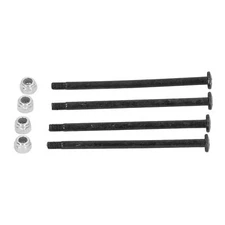 4Pcs RC Car Screws Kit Steel Black Silver Nuts Remote Control Car Accessories