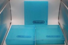 NES Nintendo Plastic BLUE CLEAR Game Cartridge Case Hard Clamshell Lot of 3