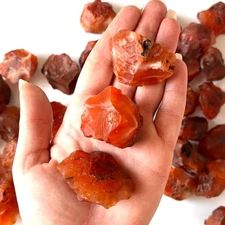 Raw Rough Carnelian Crystal Stone Chunk Healing Mineral Rocks Specimens 1PCS
