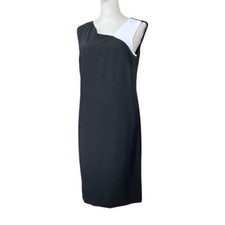 Lauren Ralph Lauren Black Sleeveless Preloved Sheath Dress Size 6*