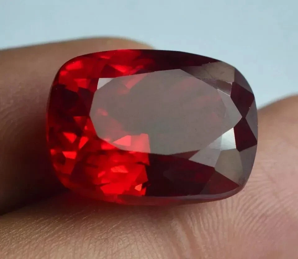 Flawless Natural Burmese Red Ruby Cushion Shape Loose 100 Ct Certified Gemstone - Image 3 of 4