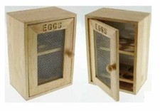 Wooden Egg Cabinet 2 Tier Egg House Cupboard 12X Egg Holder Egg Storage Rack