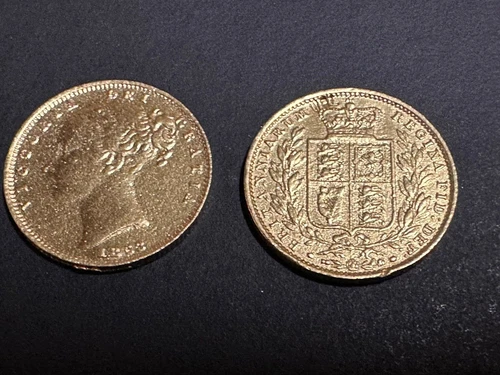 QUEEN VICTORIA GOLD PLATED SOVEREIGN  MODERN MUSEUM SPECIMEN COIN