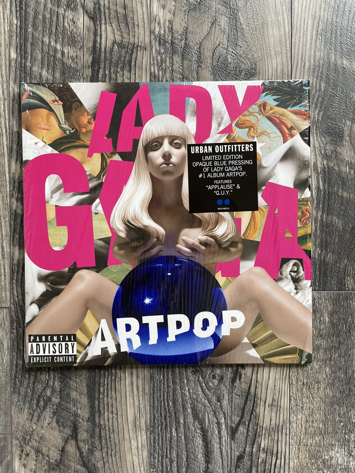 LADY GAGA ARTPOP USA 2 x BLUE VINYL LP URBAN OUTFITTERS LIMITED