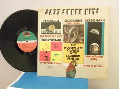 ''Jazz Super Hits'',Atlantic 1528,US,LP,st,John Coltrane,Ray Charles,plus more,M-