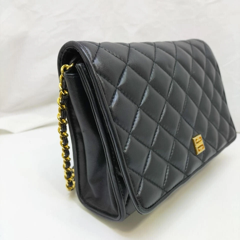 Givenchy — GIVENCHY Chain Shoulder Bag Matelasse Black 4G Logo Hardware Authentic Women's