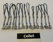 Letter Crystals Cell Phone Charm For Mobile Phone New