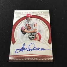 2020 Panini Limited Len Dawson Ring Of Honor Auto Autograph #31/49 Chiefs