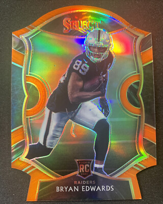 Bryan Edwards 2020 Select Concourse ORANGE Diecut Prizm Rookie Card RC #76