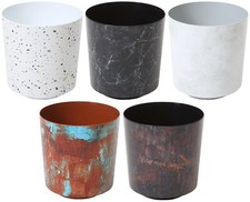 Small Plant Pot Indoor Modern Decor Plastic Planter Flower Herb Cover Holder