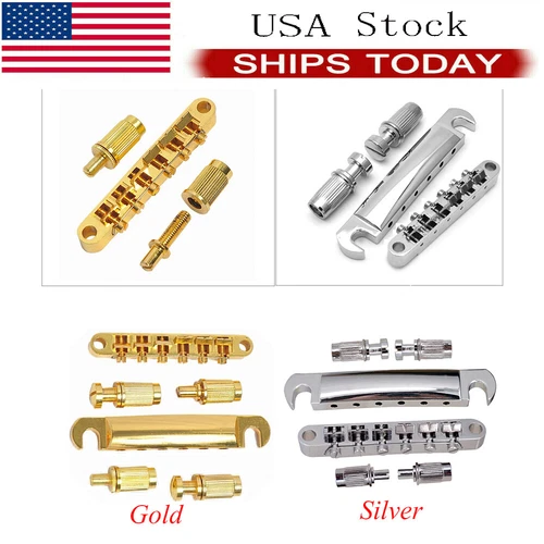 For Les Paul SG LP Style 6 String Tune-O-Matic Guitar Bridge Tailpiece Sets
