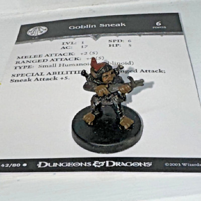 Dungeons & Dragons D&D Miniatures Harbinger GOBLIN SNEAK #42