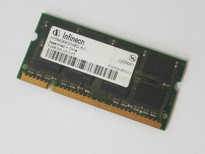 Infineon 512MB DDR1 333MHz PC2700 HYS64D64020HBDL-6-C Arbeits-Speicher RAM