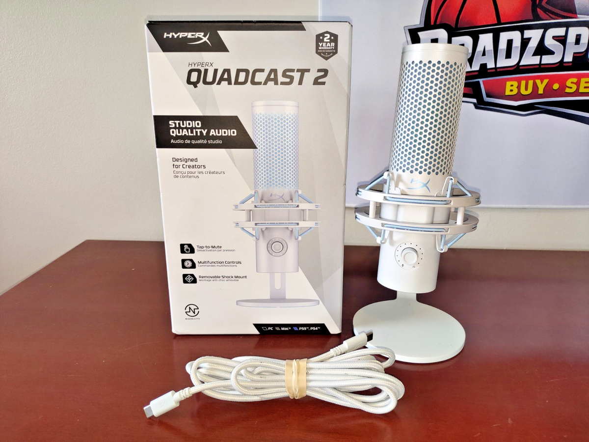 HyperX Quadcast 2 USB-C Gaming Microphone Brand New White | eBay