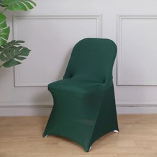 10 Hunter Green Stretchable Spandex Chair Covers Wedding Banquet Reception