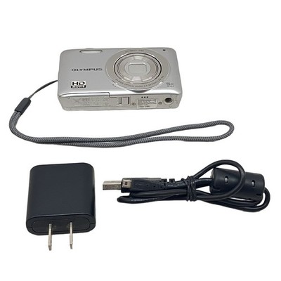 OLYMPUS VG-120 Silver Compact Digital Camera Tested Working Seller
