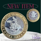 Vintage .999 Fine Silver $10 Gaming Token 1910-1993 Sam Boyd's, Pony Express