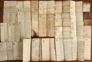 ● Vaucluse Beaumes de Venise Aubignan Carpentras Lot 40 actes manuscrits papiers