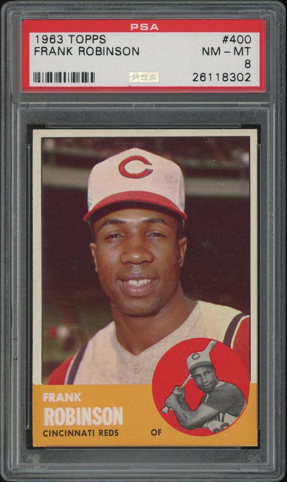 1963 Topps Baseball #400 Frank Robinson PSA 8 (NM-MT)