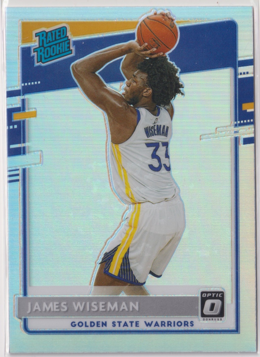 James Wiseman 2020-21 Panini Donruss Optic Silver Holo Prizm Rookie #152