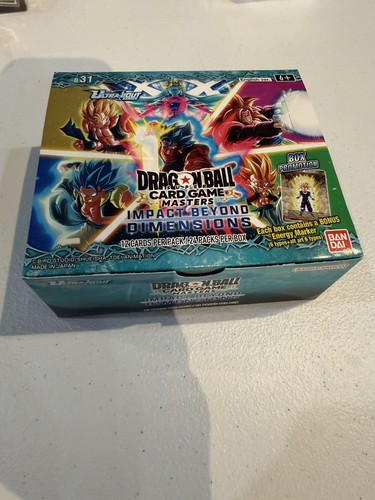 Dragon Ball Super Card Game Masters BT31 Impact Beyond Dimensions Booster Box