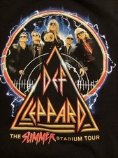 Def Leppard The Summer Stadium Tour Shirt Size S 2 Sided