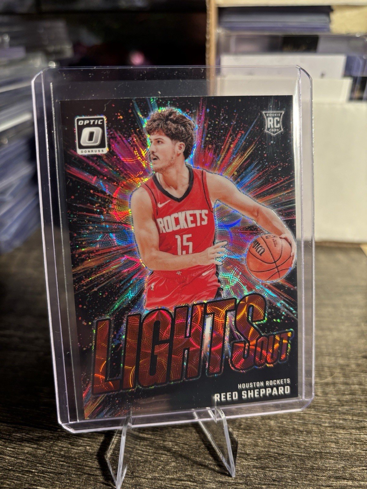 2024-25 Panini Optic International Reed Sheppard Lights Out Red Scope Prizm RC