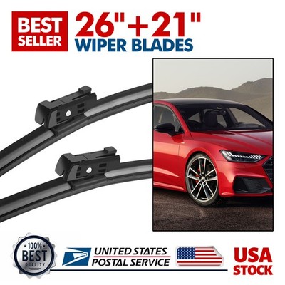 SET OF 2Pcs All Season Wiper Blades size 26''&21'' Windshield Front Right & Left