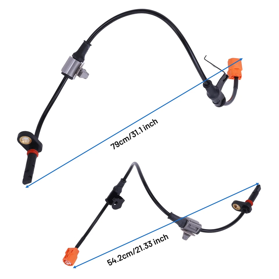 4 x Sensor de velocidad ABS delantero y trasero izquierdo y derecho para Acura TSX 2004-2008 I4 2,4 L Foto 3 de 4