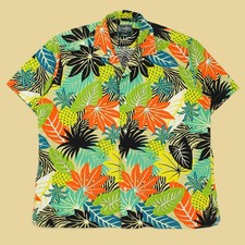 Gitman Vintage Hawaiian Botanical Print Cotto...