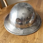 Vintage US Military WW1 Chrome Doughboy Style Steel Helmet US Emblem Parade