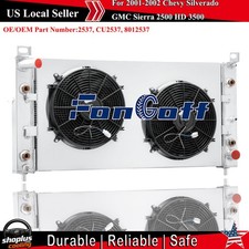 2row Radiatorshroud Fan Fit 2001-2002 Chevy Silverado Gmc Sierra 2500 Hd 3500 2row Radiatorshroud Fan Fit 2001-2002 Chevy Silverado Gmc Sierra 2500 Hd 3500