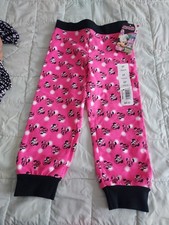 New Sweatpants Children's 3T Pink and Black Minnie Mouse print pull on